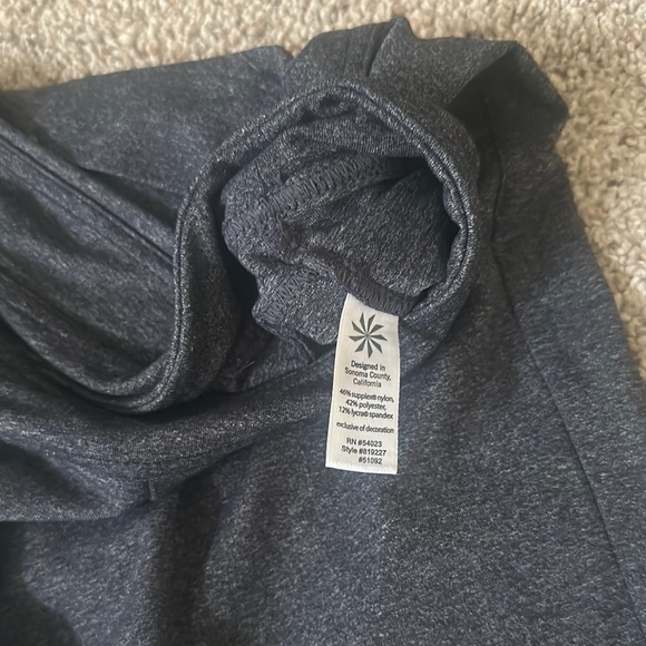 Athleta Medium Tall Gray Flared Pants - Picture 3 of 8